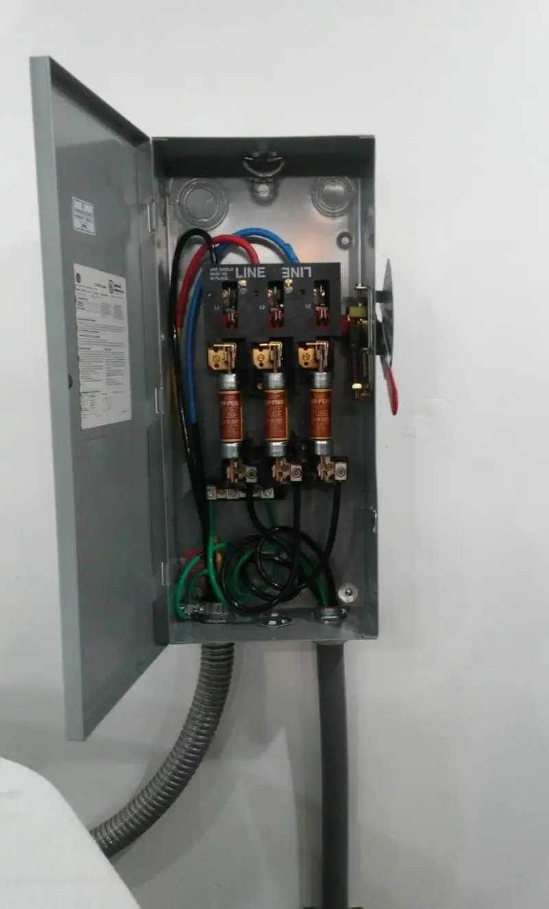 Three-phase disconnect switch installed for Electrical Wiring & Rewiring in Fort Walton Beach