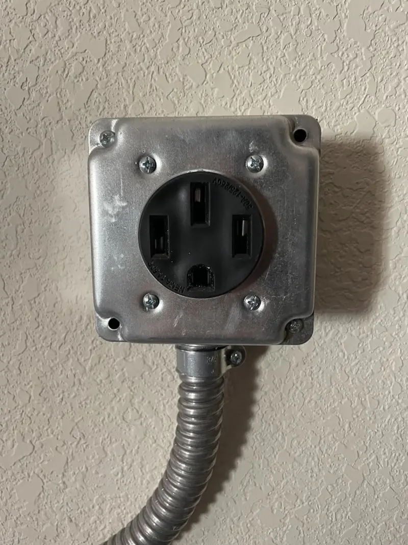 NEMA 14-50 outlet installed for Electrical Panel Upgrade in Fort Walton Beach